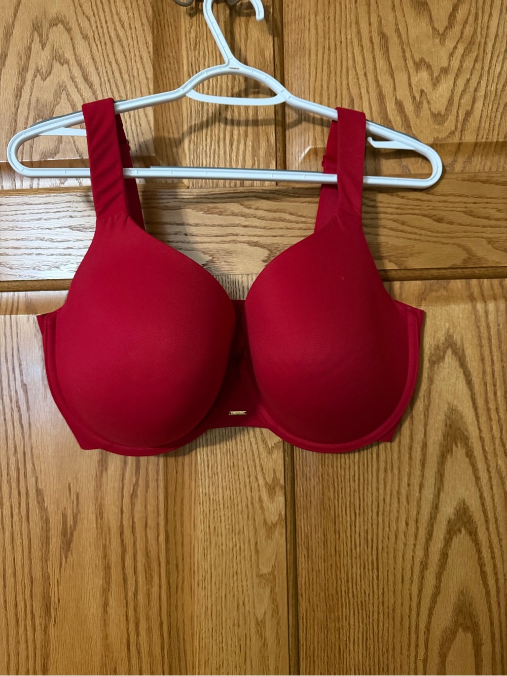 Lane Bryant Smooth Red Molded Full-Coverage Bra